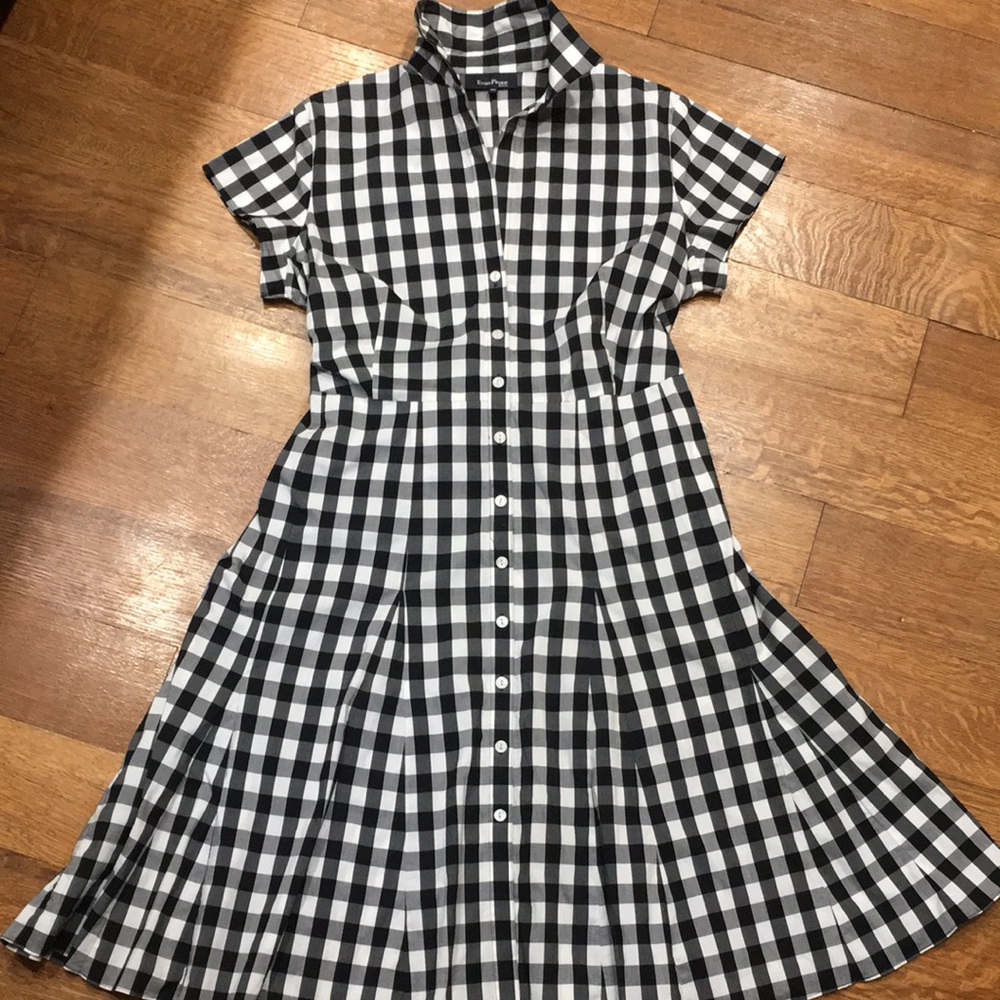 Evan Picone Button Down Checkered Dress size 16W